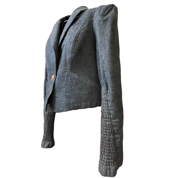 Sold on another site! Daryl K Cropped Jean Jacket Medium - Picture 6 of 9